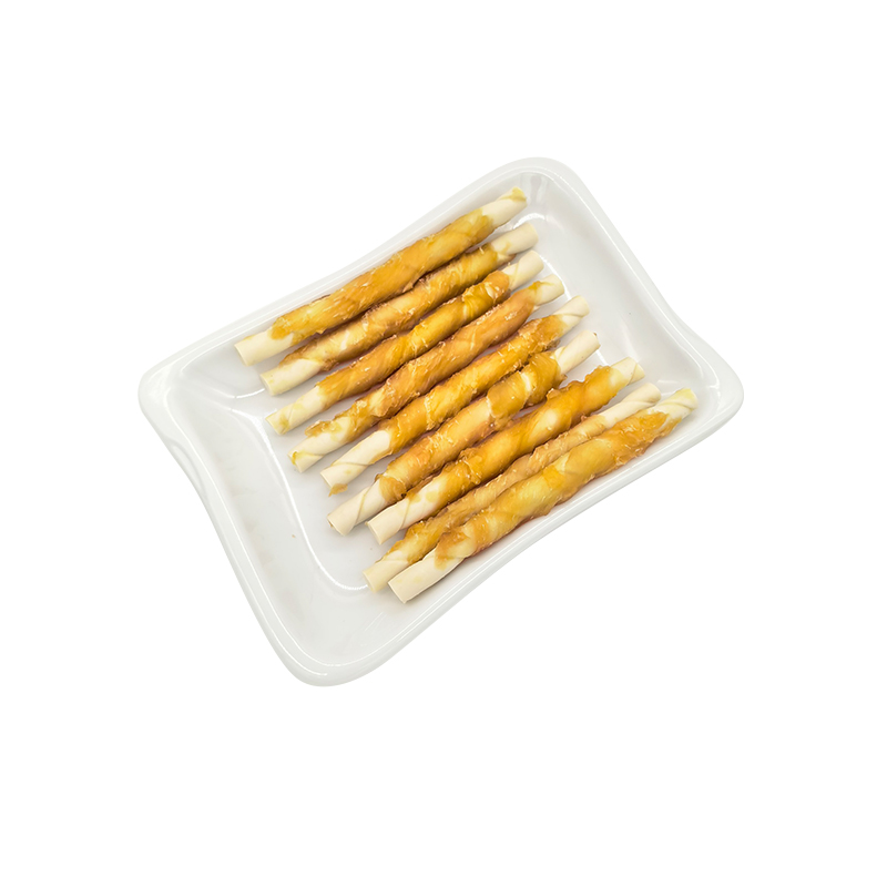 우유맛 12cm 영양 포장 고기 펫 치킨 롤 스틱
