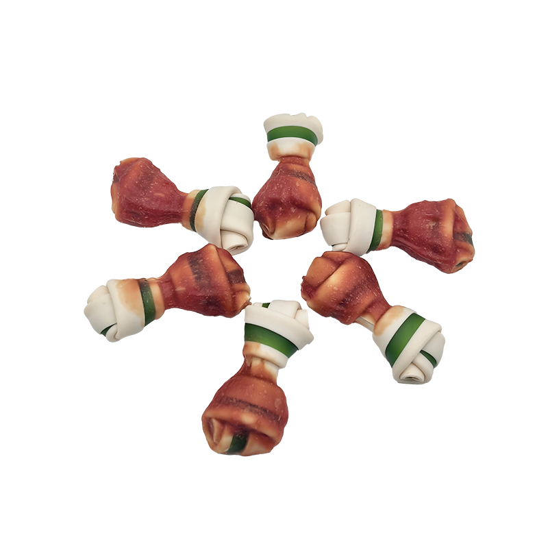 Dual-Color Knotted Bone with Duck Paste